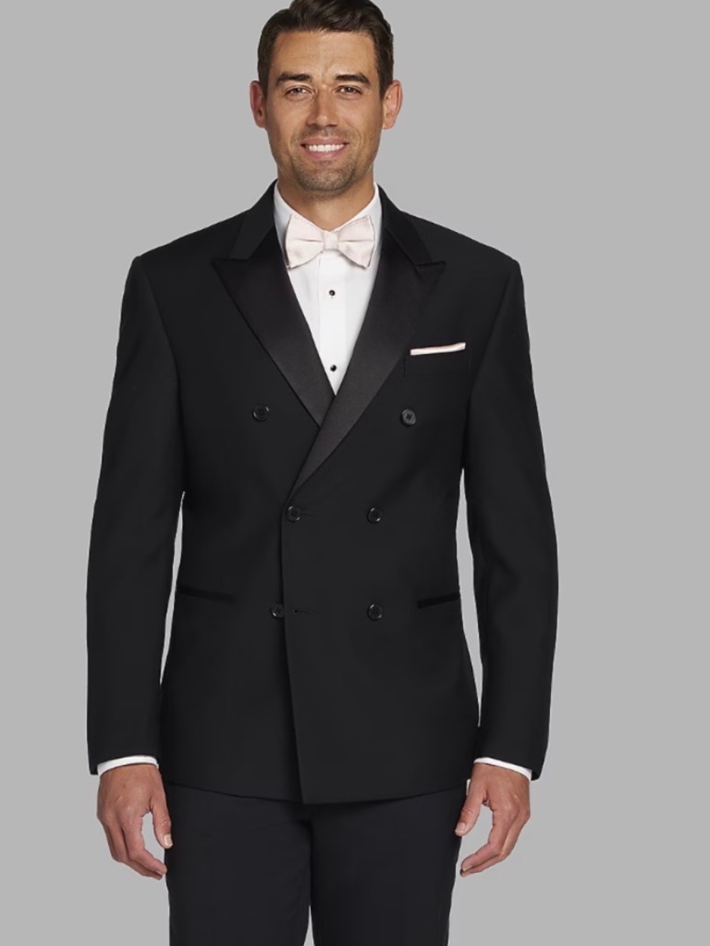 Calvin Klein Slim Fit Double Breasted Wool Tuxedo Separate Jacket